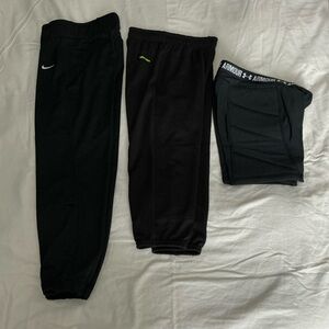 Girls Softball Nike Under Armour Adidas Black Softball Pants & Padded Shorts